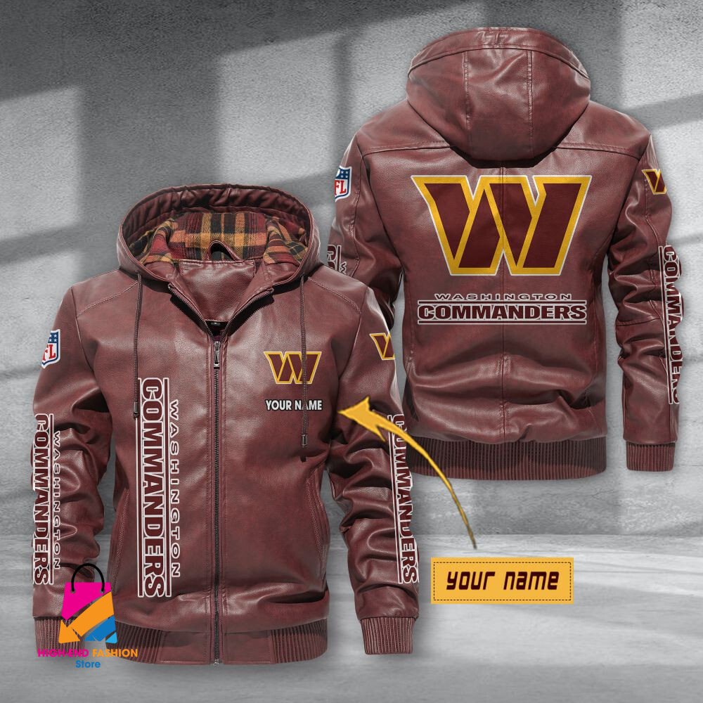 Washington Football Team NFL Style Leather Jacket For Fans