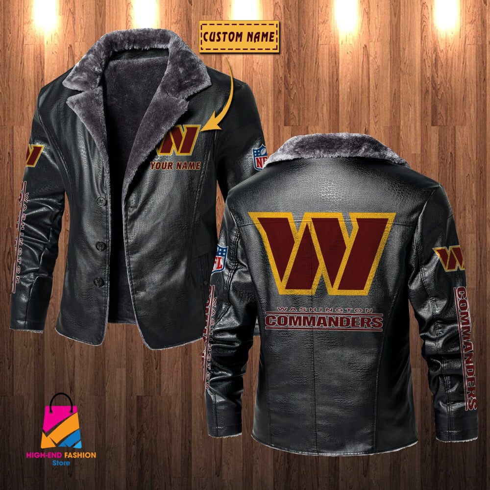 Washington Football Team NFL Style Leather Jacket For Fans