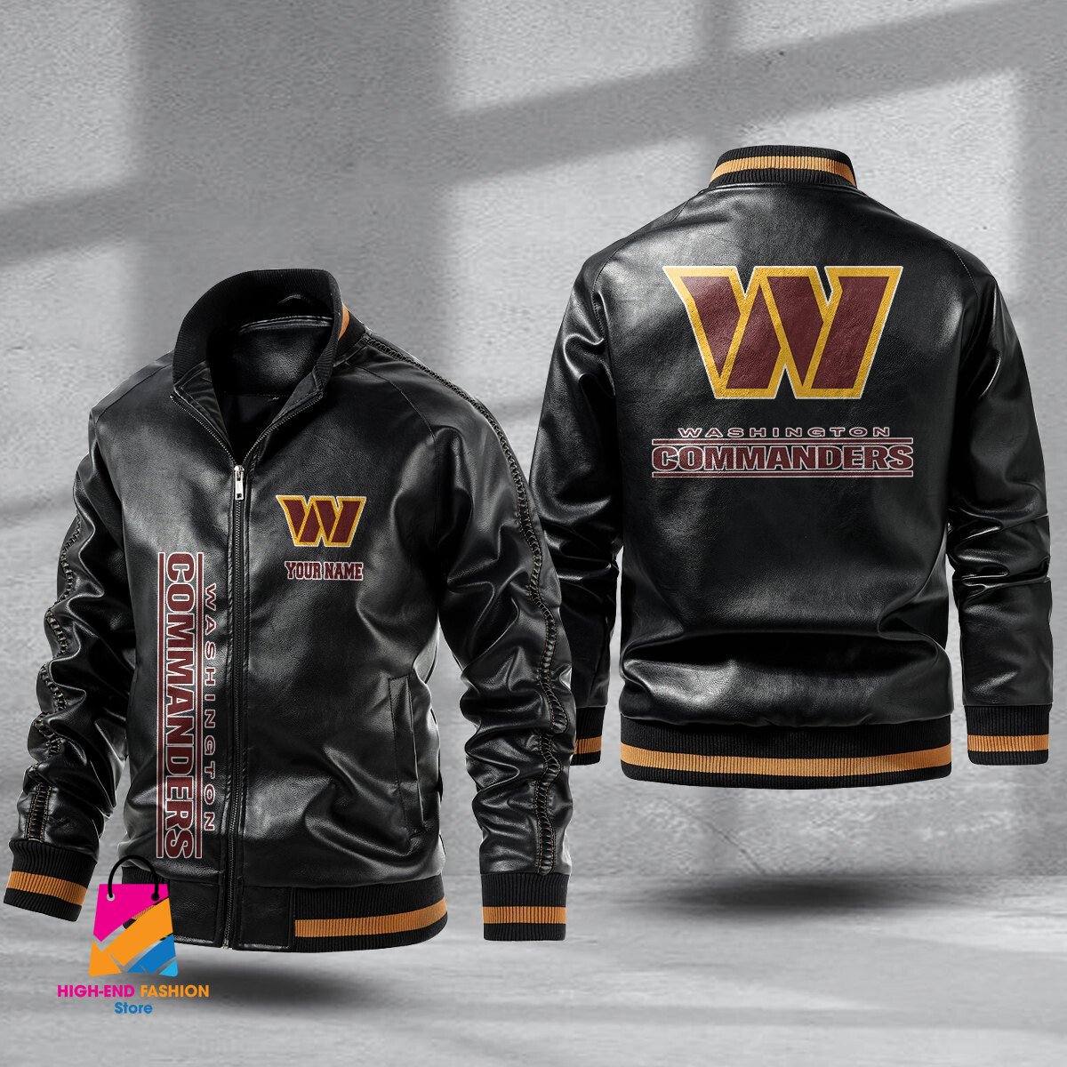 Washington Football Team NFL Style Leather Jacket For Fans