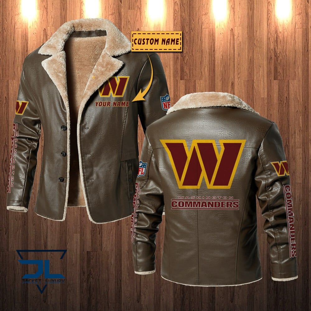 Washington Football Team NFL Style Leather Jacket For Fans