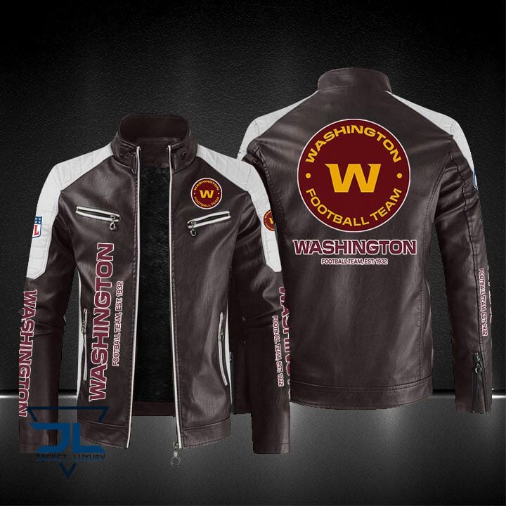 Washington Football Team NFL Style Leather Jacket For Fans