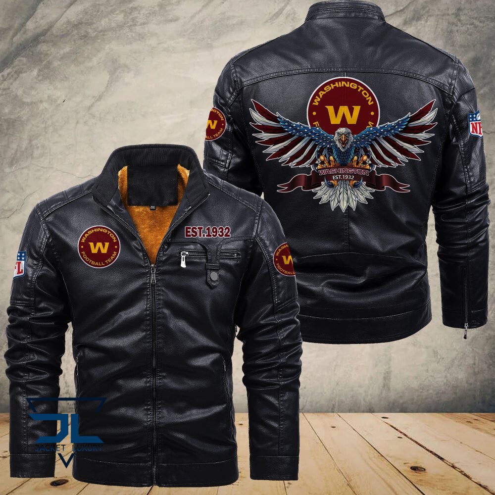 Washington Football Team NFL Style Leather Jacket For Fans