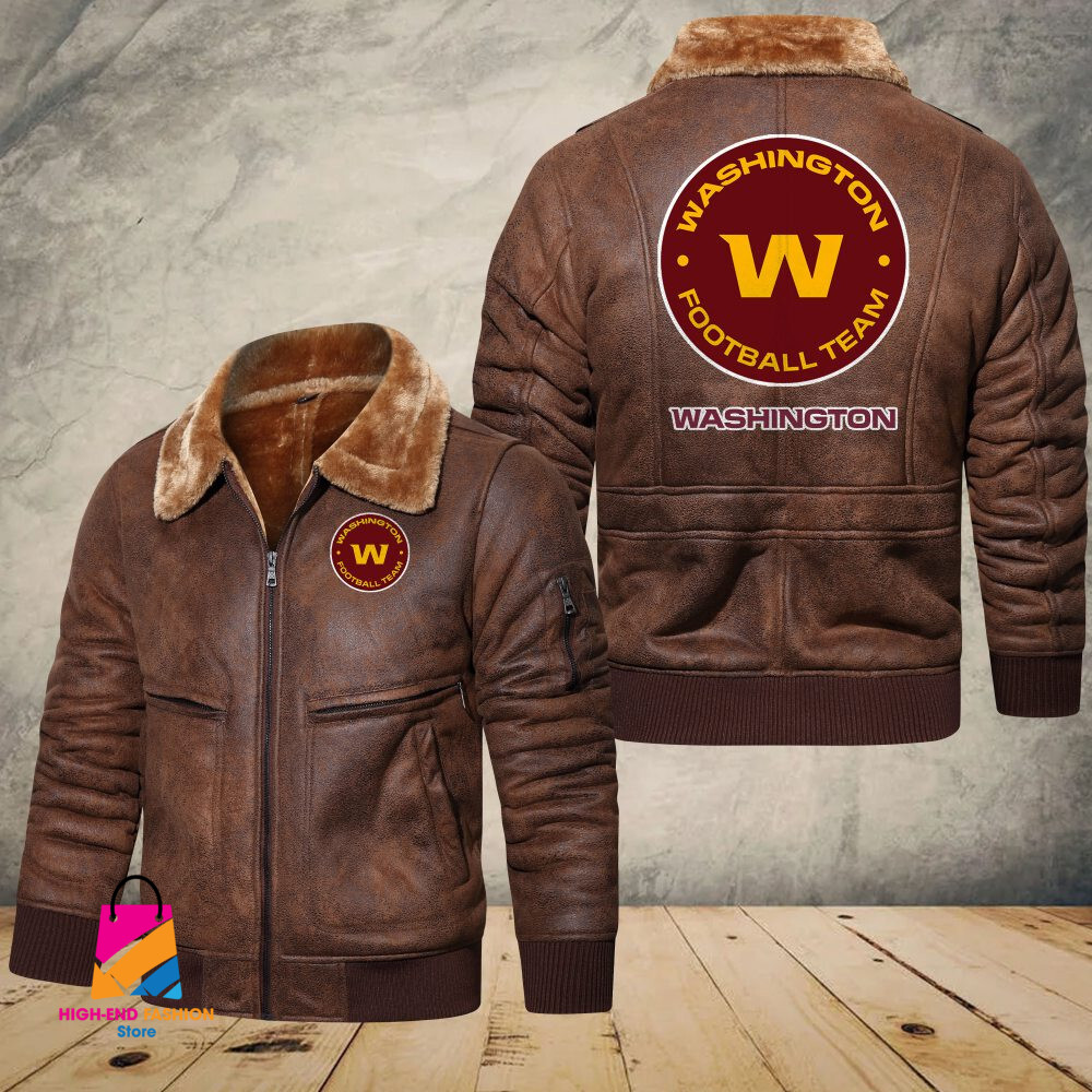 Washington Football Team NFL Style Leather Jacket For Fans