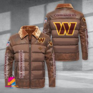 Washington Football Team NFL Style Puffer Jacket For Fans