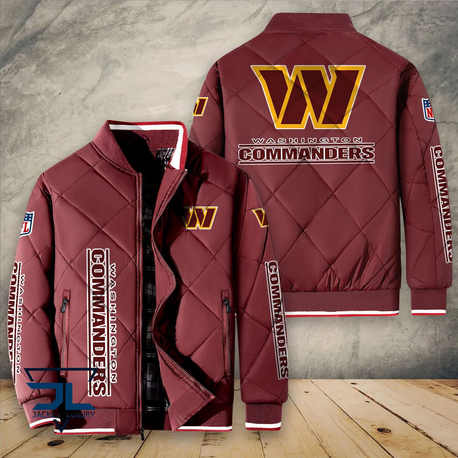 Washington Football Team NFL Style Puffer Jacket For Fans