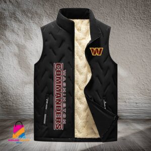 Washington Football Team NFL Style Sleeveless Puffer Jacket For Fans
