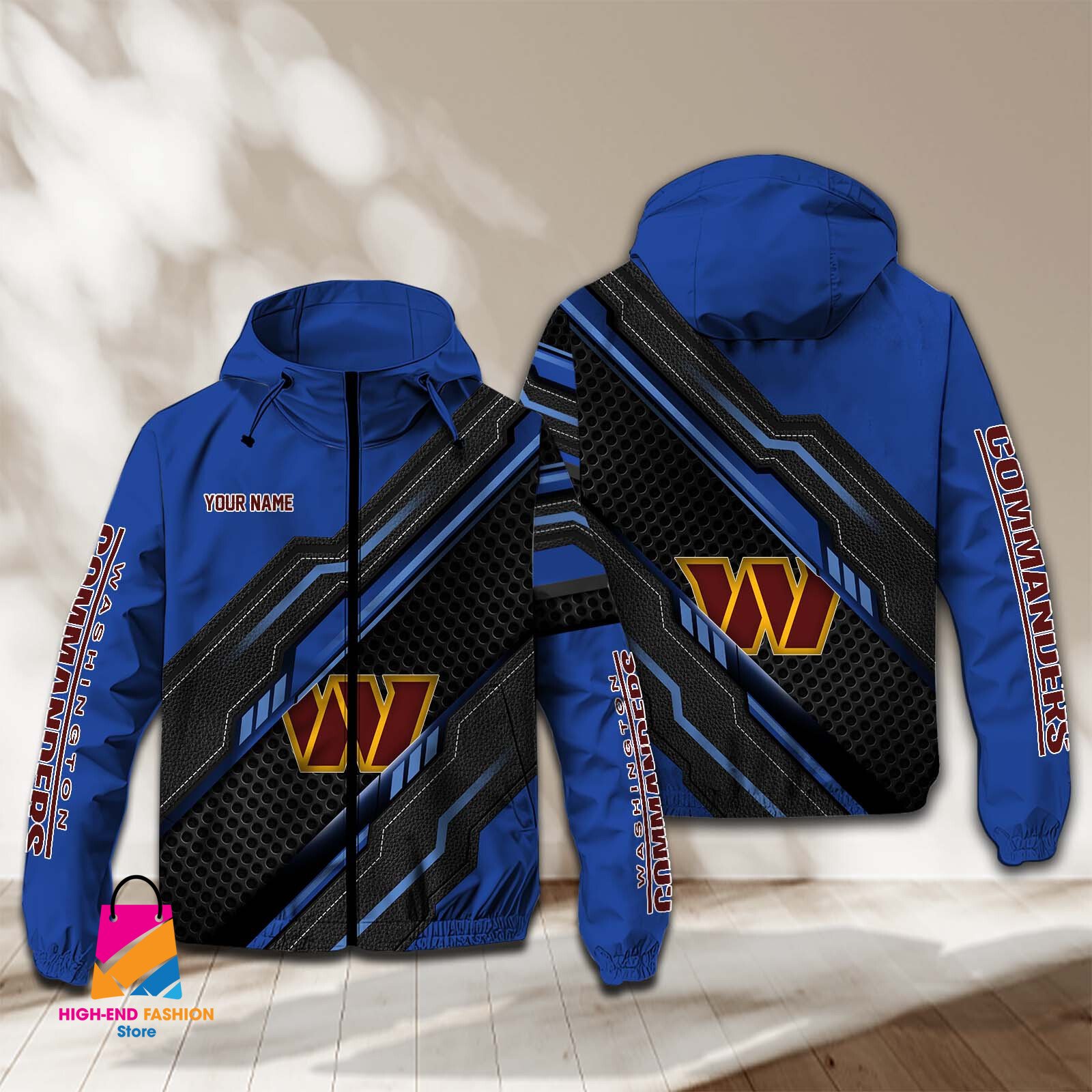 Washington Football Team NFL Style Windbreaker Jacket For Fans