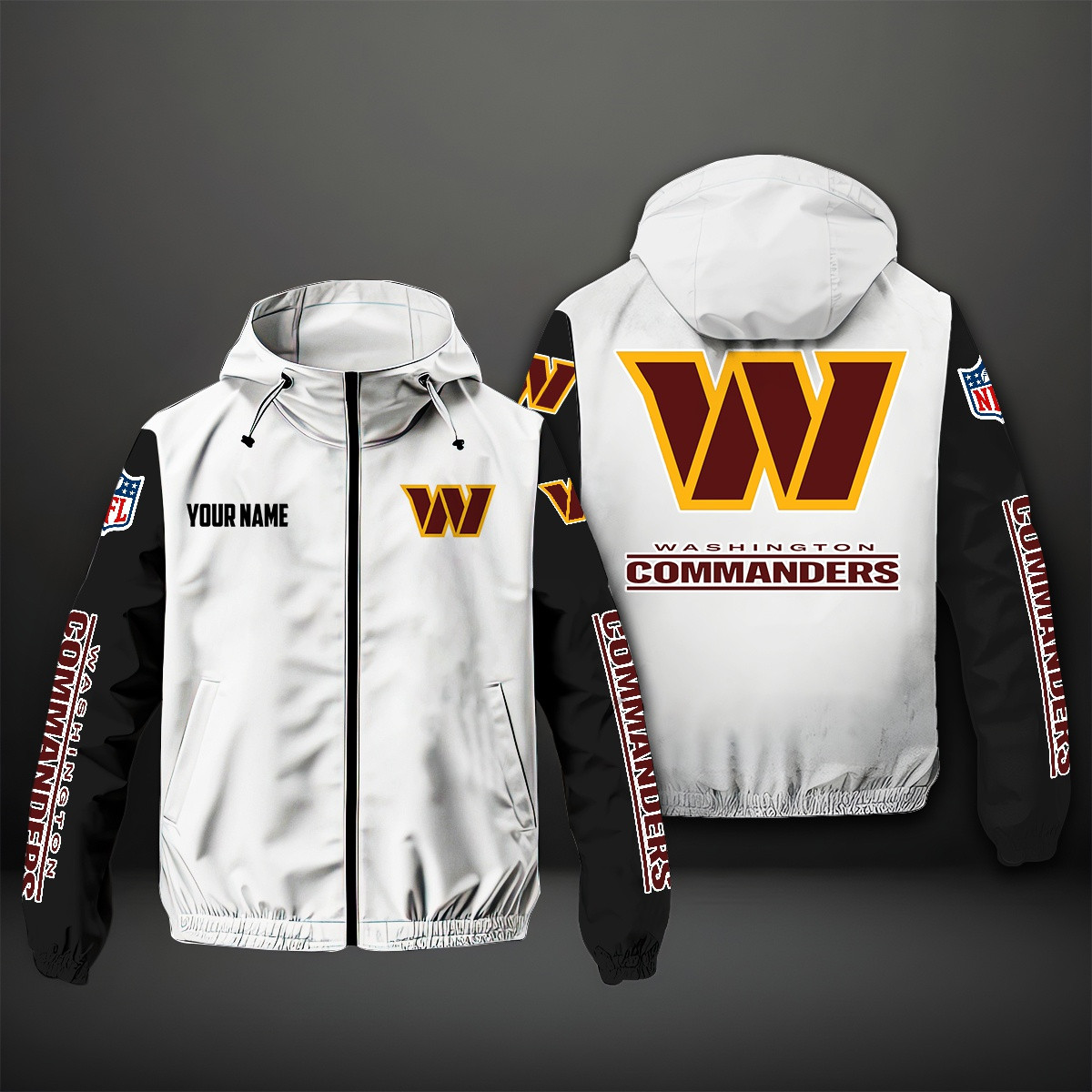 Washington Football Team NFL Style Windbreaker Jacket For Fans