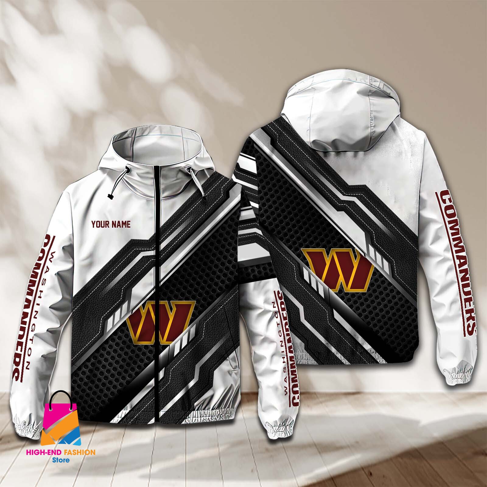Washington Football Team NFL Style Windbreaker Jacket For Fans