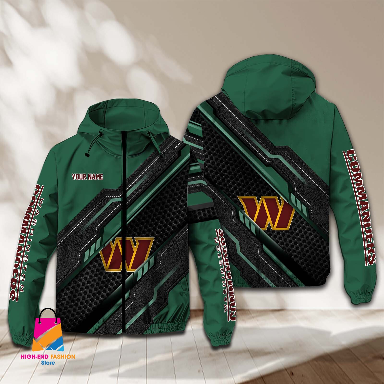 Washington Football Team NFL Style Windbreaker Jacket For Fans