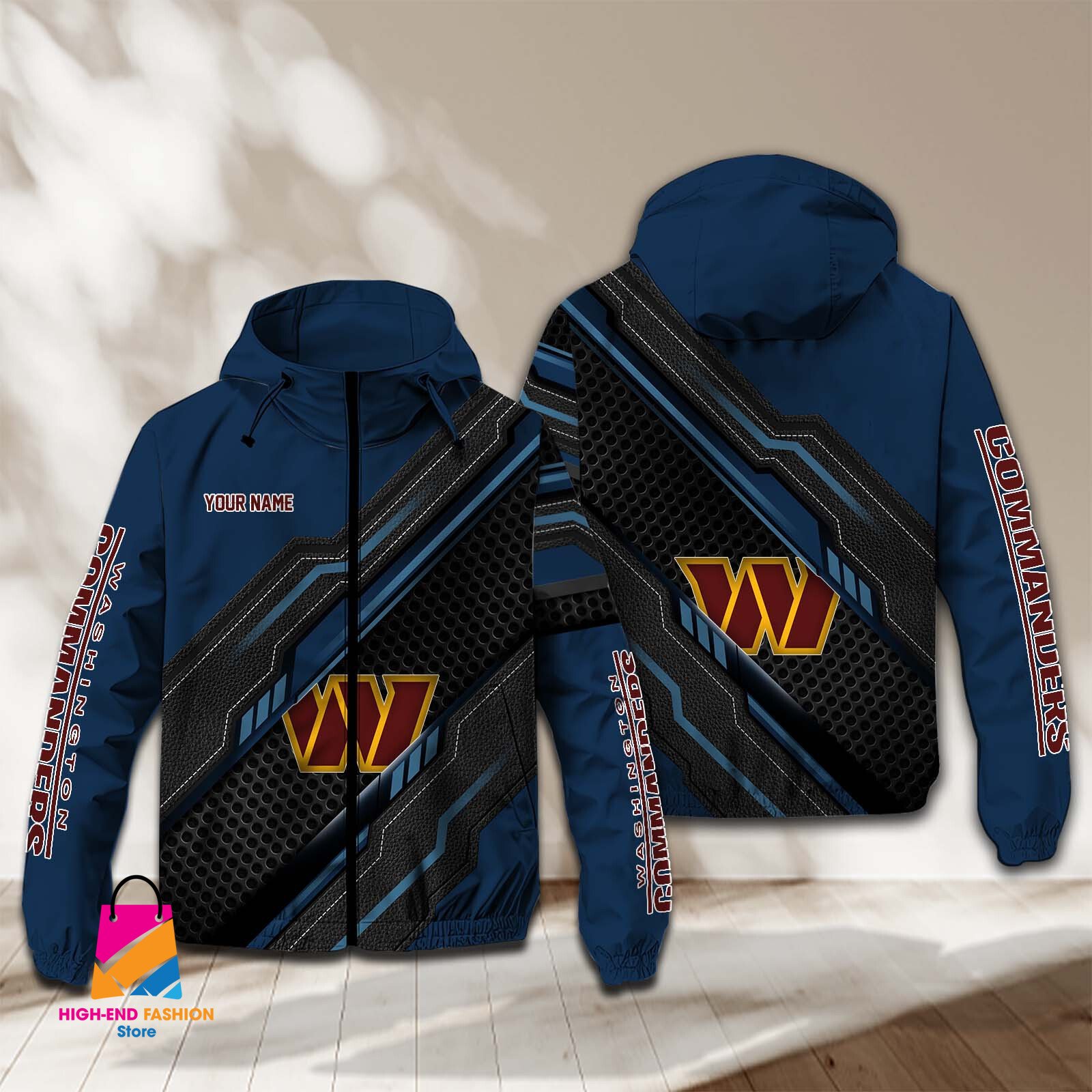 Washington Football Team NFL Style Windbreaker Jacket For Fans