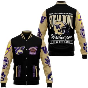Washington Huskies NCAA Style Baseball Jacket For Fans