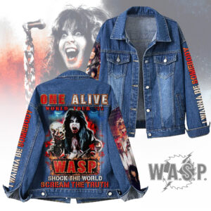 WASP Music Denim Jacket Gift For Fans