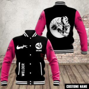 Welder Style Baseball Jacket For Fans
