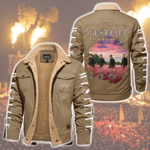 Westlife Music Style Fleece Thermal Cotton Jacket For Fans
