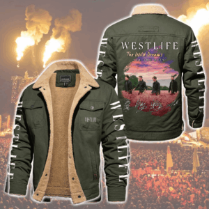 Westlife Music Style Fleece Thermal Cotton Jacket For Fans