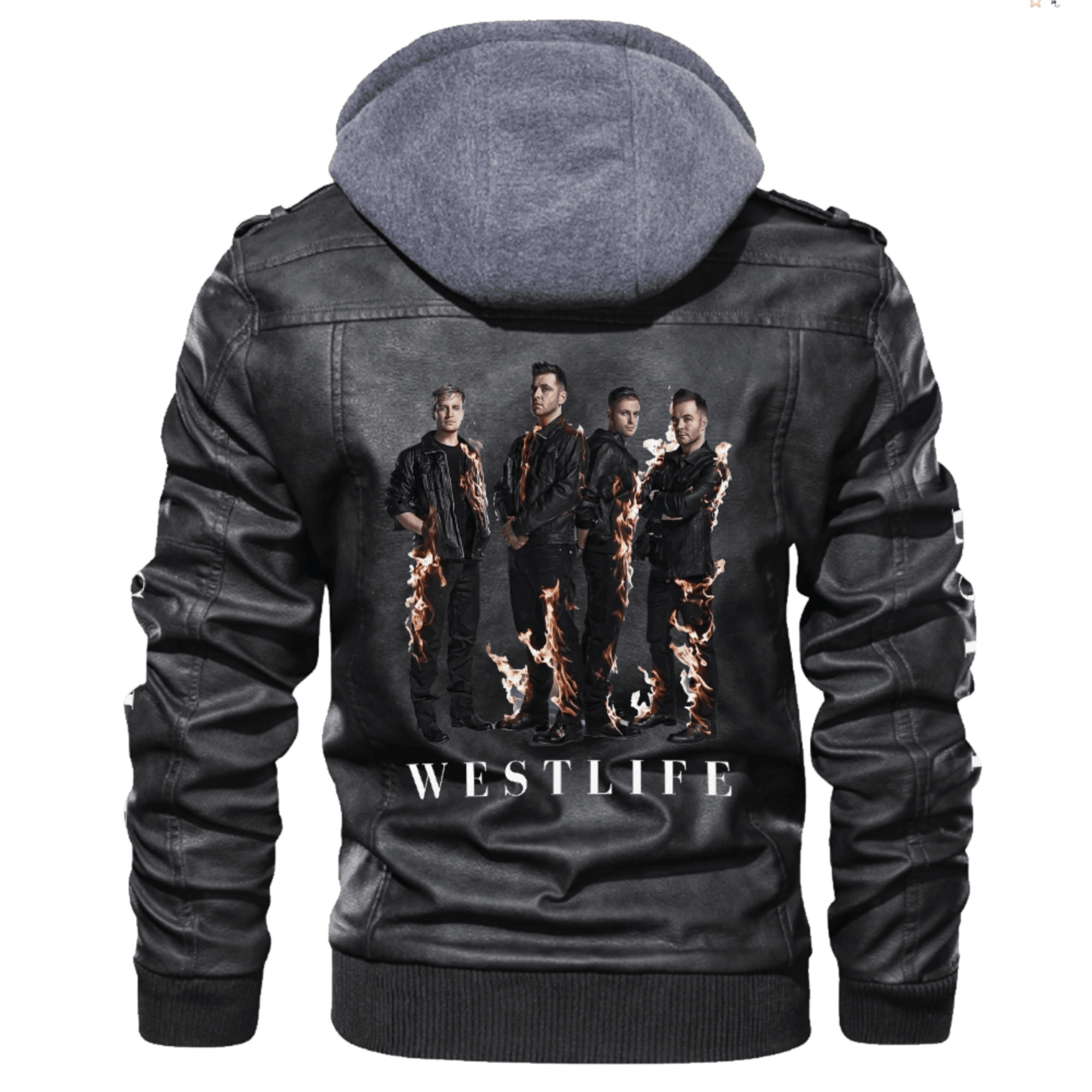 Westlife Music Style Leather Jacket For Fans