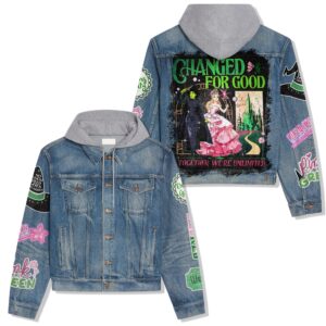 Wicked Music Style Hooded Denim Jacket For Fans