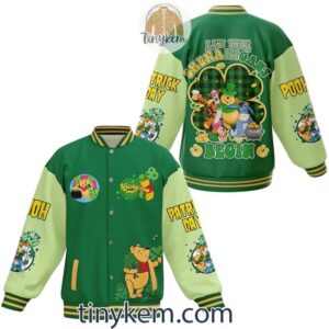 Winnie the Pooh Cartoon Style Baseball Jacket For Fans