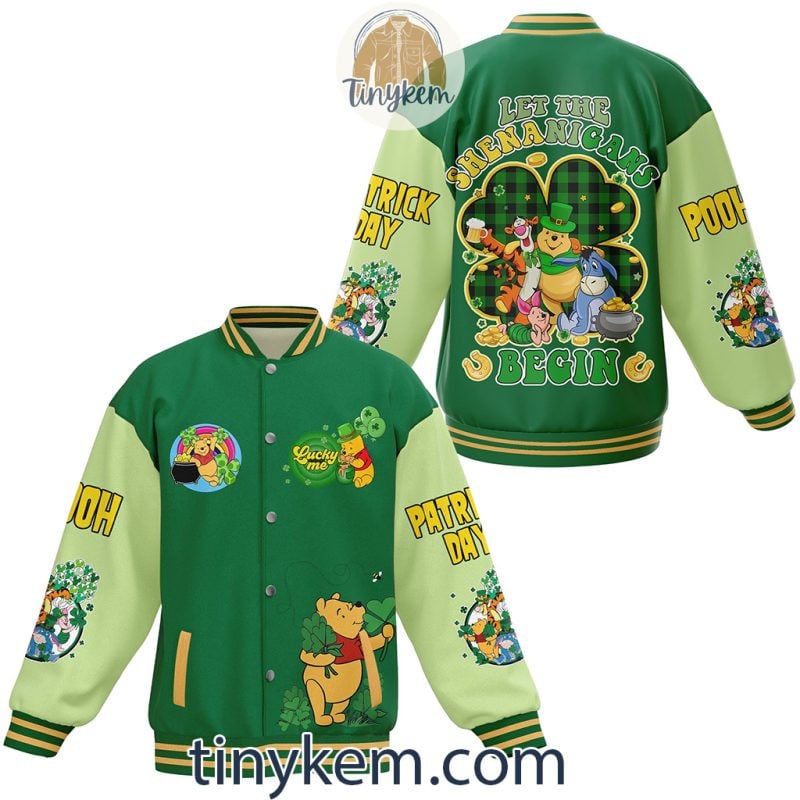 Winnie the Pooh Cartoon Style Baseball Jacket For Fans