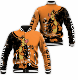 Winnie the Pooh Cartoon Style Baseball Jacket For Fans