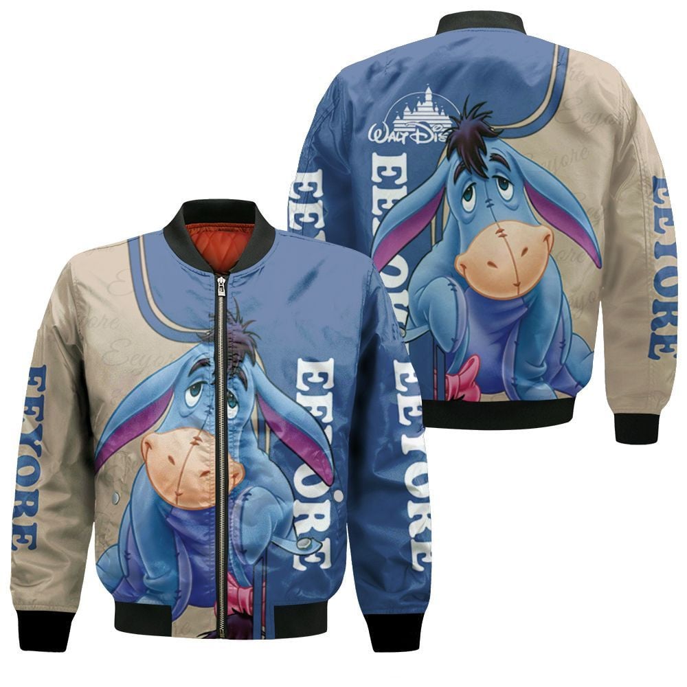 Winnie the Pooh Cartoon Style Bomber Jacket For Fans
