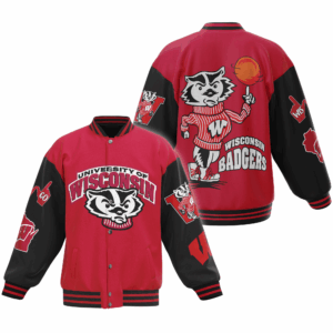 Wisconsin Badgers NCAA Style Baseball Jacket For Fans