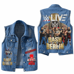 WWE Bash in Berlin WWE Style Sleeveless Jacket For Fans