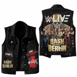 WWE Bash in Berlin WWE Style Sleeveless Jacket For Fans