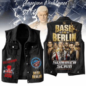 WWE Bash In Berlin WWE Style Sleeveless Jacket For Fans