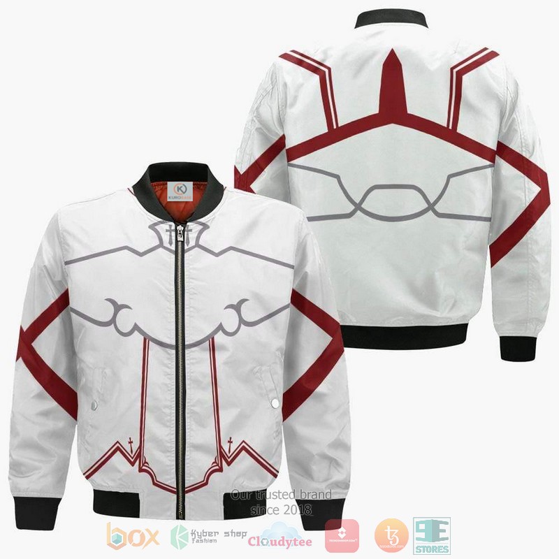 Yuuki Asuna Uniform Sword Art Online Anime Cosplay Costume Anime Style Bomber Jacket For Fans