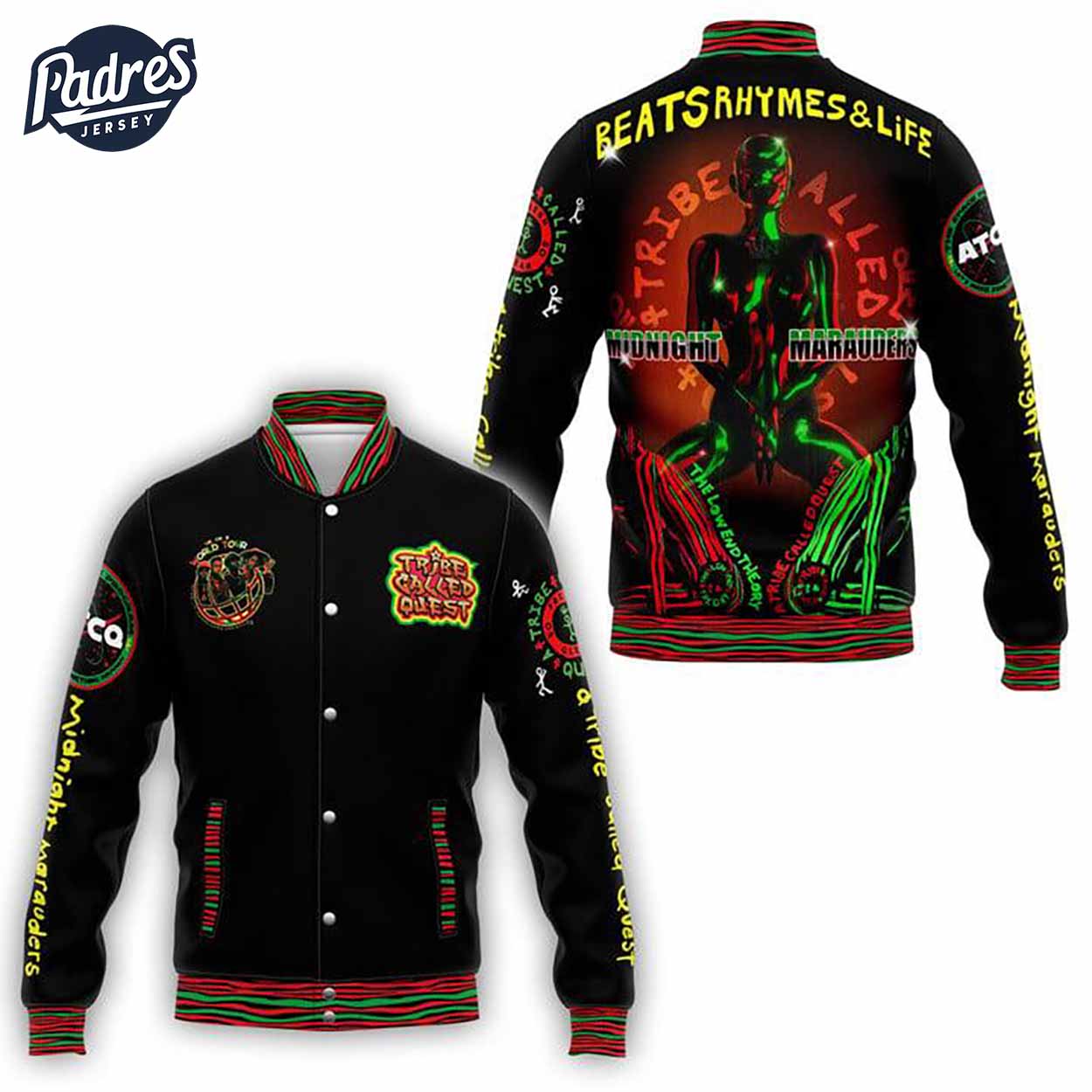 A Tribe Called Quest Music Style Baseball Jacket For Fans