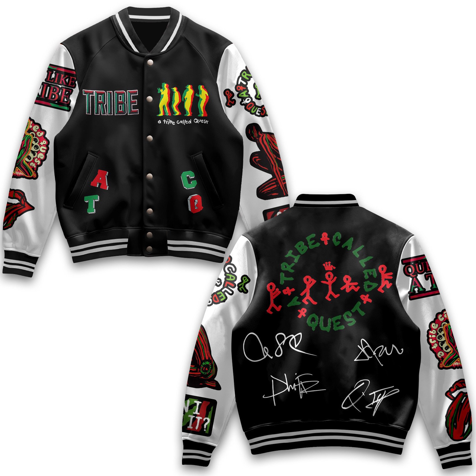 A Tribe Called Quest Music Style Baseball Jacket For Fans