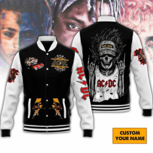 AC/DC Music Style Baseball Jacket For Fans