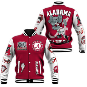 Alabama Crimson Tide NCAA Style Baseball Jacket For Fans