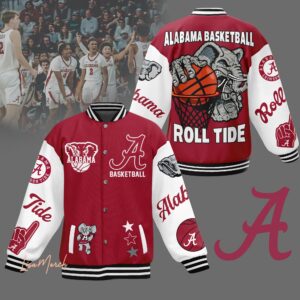 Alabama Crimson Tide NCAA Style Baseball Jacket For Fans