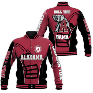 Alabama Crimson Tide NCAA Style Baseball Jacket For Fans