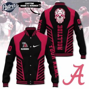Alabama Crimson Tide NCAA Style Baseball Jacket For Fans