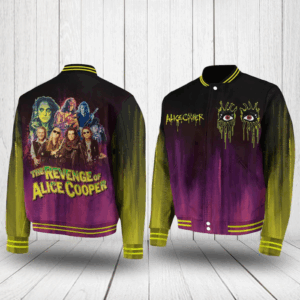 Alice Cooper Music Style Baseball Jacket For Fans