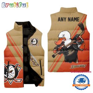 Anaheim Ducks NHL Style Sleeveless Puffer Jacket For Fans