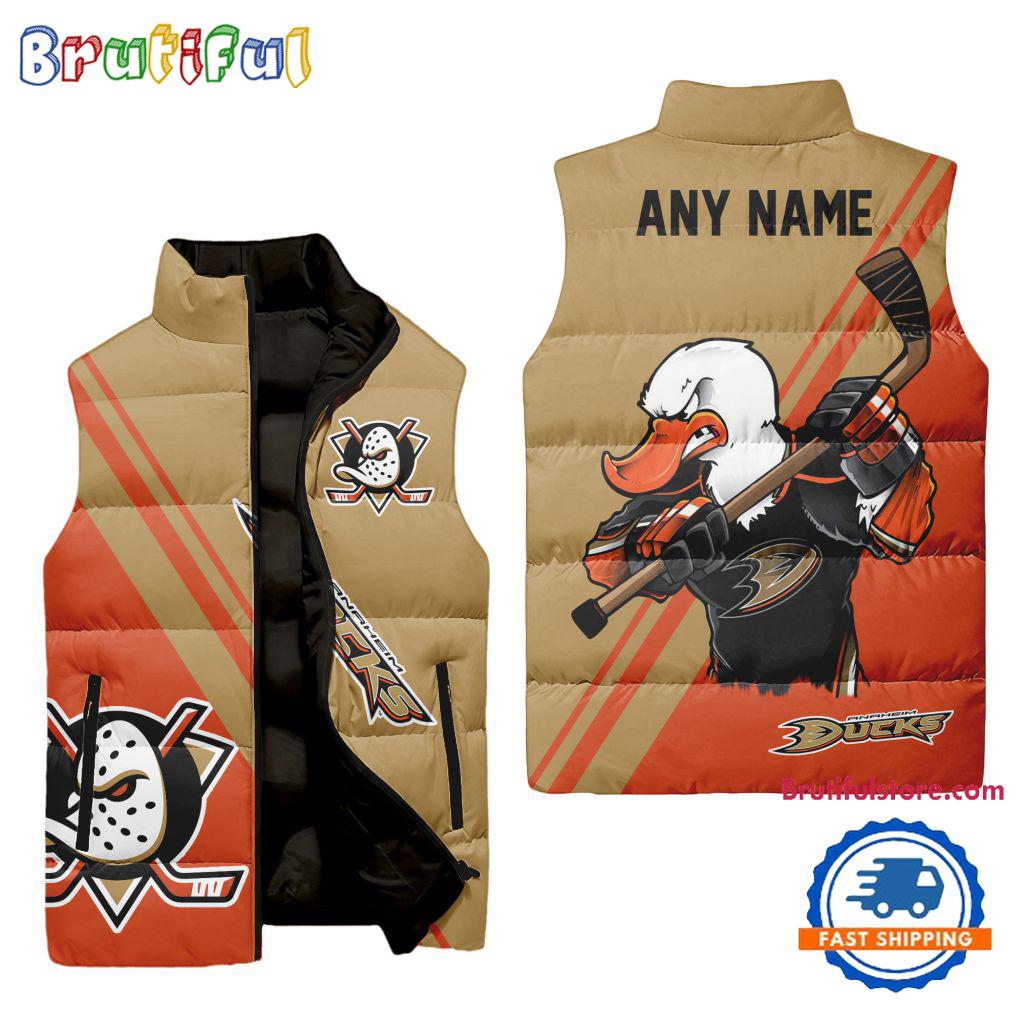 Anaheim Ducks NHL Style Sleeveless Puffer Jacket For Fans