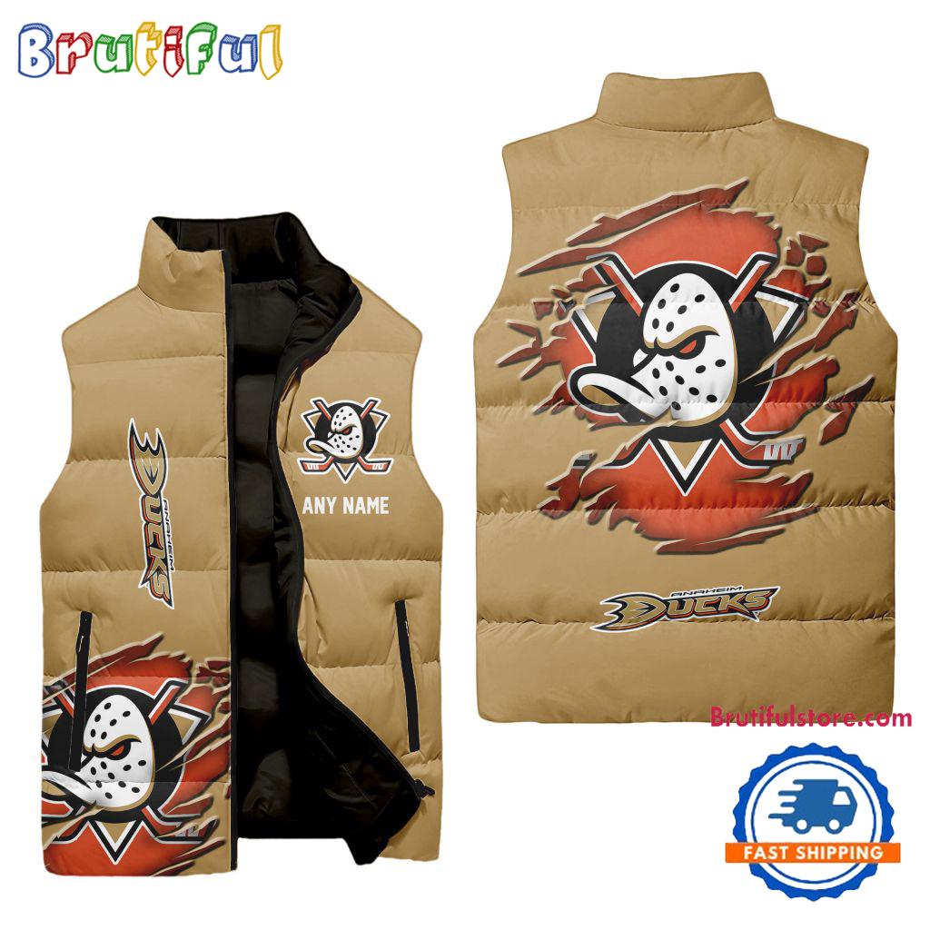 Anaheim Ducks NHL Style Sleeveless Puffer Jacket For Fans