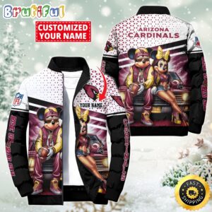 Arizona Cardinals NFL Style Puffer Jacket For Fans