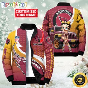 Arizona Cardinals NFL Style Puffer Jacket For Fans