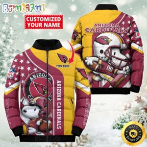 Arizona Cardinals NFL Style Puffer Jacket For Fans