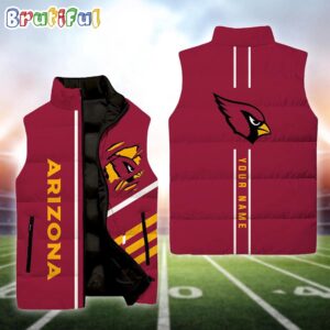 Arizona Cardinals NFL Style Sleeveless Puffer Jacket For Fans