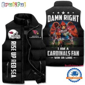 Arizona Cardinals NFL Style Sleeveless Puffer Jacket For Fans