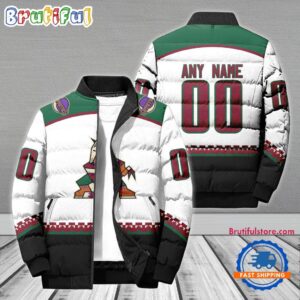 Arizona Coyotes NHL Style Puffer Jacket For Fans