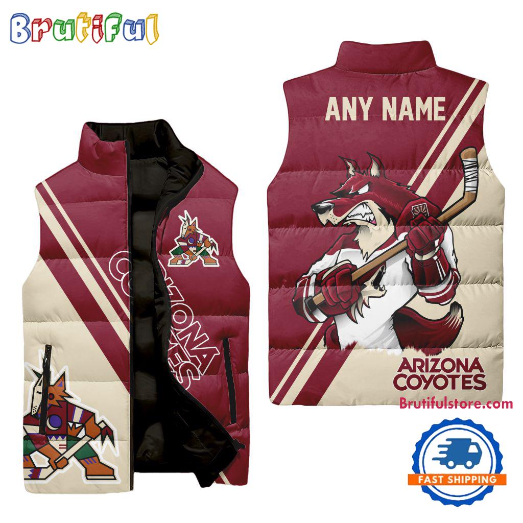 Arizona Coyotes NHL Style Sleeveless Puffer Jacket For Fans