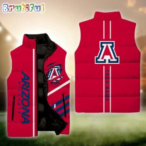 Arizona Wildcats NCAA Style Sleeveless Puffer Jacket For Fans